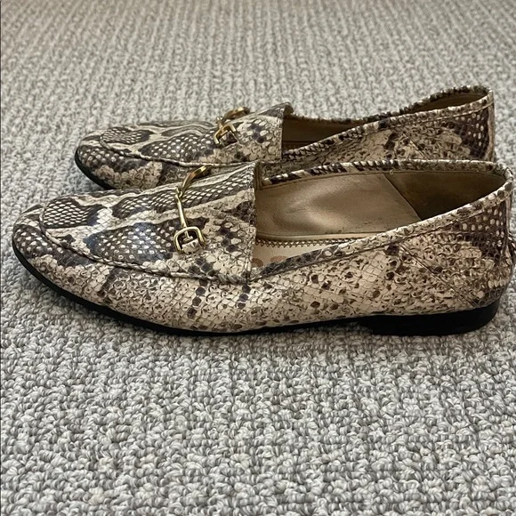 Sam Edelman Loraine Snakeskin Print Leather Loafers - Picture 4 of 5